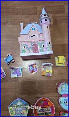 Vintage Polly Pocket Bluebird Mixed Lot Castle Playsets Figures Pretty Pixies