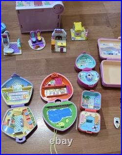 Vintage Polly Pocket Bluebird Mixed Lot Castle Playsets Figures Pretty Pixies