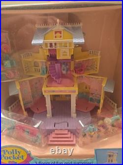 Vintage Polly Pocket CLUBHOUSE Pop Up POLLYVILLE Bluebird 1995 NIB
