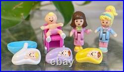 Vintage Polly Pocket Children's Hospital COMPLETE Set Bluebird 1995