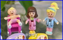 Vintage Polly Pocket Children's Hospital COMPLETE Set Bluebird 1995