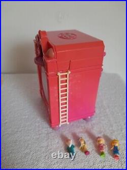 Vintage Polly Pocket Clock RARE Pink glitter Variation Complete & Working 1991