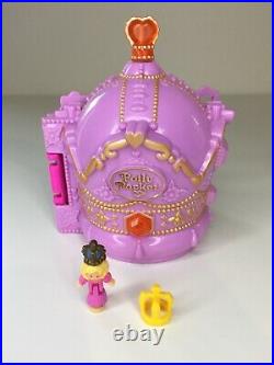 Vintage Polly Pocket Crown Palace 1996 with ULTRA RARE Crown Doll Crowned