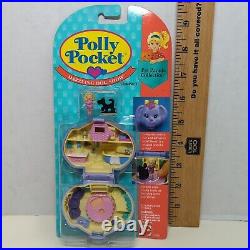 Vintage Polly Pocket Dazzling Dog Show Compact Mattel 1994 Pet Parade Toy Purple