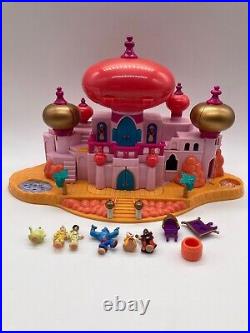 Vintage Polly Pocket Disney Aladdin Jasmine's Royal Palace Figures 99% Complete