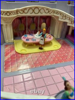 Vintage Polly Pocket Disney Cinderella Castle 1995 Bluebird 7Figures