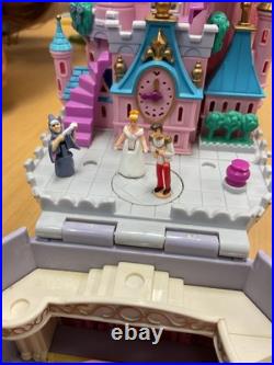 Vintage Polly Pocket Disney Cinderella Castle 1995 Bluebird 7Figures