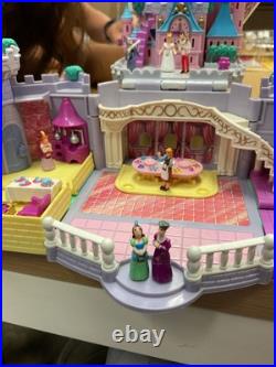 Vintage Polly Pocket Disney Cinderella Castle 1995 Bluebird 7Figures