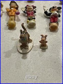 Vintage Polly Pocket Disney Magic Kingdom Castle Playset Figures Lot Of 27