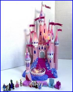 Vintage Polly Pocket Disney Sleeping Beauty Castle Figures Jakks Pacific WORKS