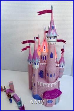 Vintage Polly Pocket Disney Sleeping Beauty Castle Figures Jakks Pacific WORKS