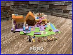 Vintage Polly Pocket Disney Snow White Dwarfs House Toy 1995 bluebird Incomplete