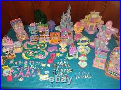 Vintage Polly Pocket Doll HUGE Toy Lot Bluebird With Figures & accessories. 90's
