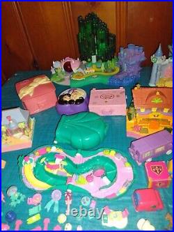 Vintage Polly Pocket Doll HUGE Toy Lot Bluebird With Figures & accessories. 90's