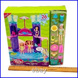 Vintage Polly Pocket Doll Set Wild Waves Castle Color Change 2003 New