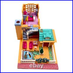 Vintage Polly Pocket Dolls Houses and Compacts Lot 5 4 fig 1992 Mattel Bluebird