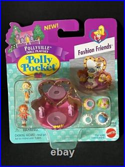 Vintage Polly Pocket FASHION FRIENDS Playset NEW SEALED 1996 Bluebird Toys