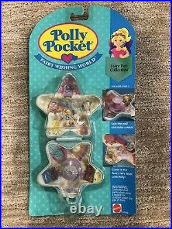 Vintage Polly Pocket Fairy Wishing World Blue Star Compact