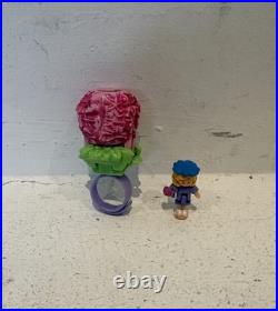 Vintage Polly Pocket Flower Surprise Ring & Figure 100% Complete Bluebird 1994