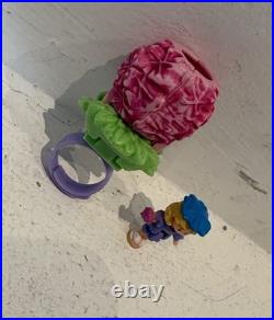 Vintage Polly Pocket Flower Surprise Ring & Figure 100% Complete Bluebird 1994