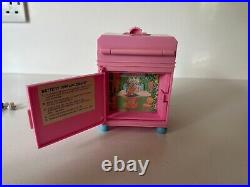 Vintage Polly Pocket Fun Time Clock Pink Playset 1991 Complete
