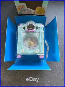 Vintage Polly Pocket Fun Time Clock Play-set Boxed 100% Complete (working)
