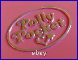 Vintage Polly Pocket Funtime Clock Pink Sparkle 1991 100% Complete Rare
