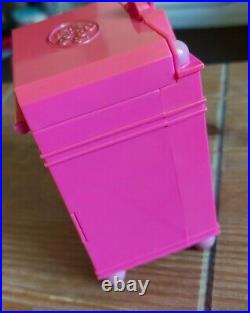 Vintage Polly Pocket Funtime Clock Pink Sparkle 1991 100% Complete Rare