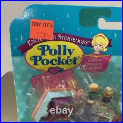Vintage Polly Pocket Glitter Dreams Locket 1996 Enchanted Storybook NIP