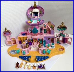 Vintage Polly Pocket Jasmine's Royal Palace Aladdin Disney Bluebird with Figures