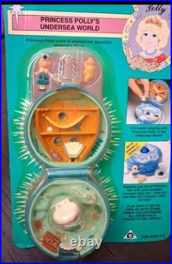 Vintage Polly Pocket Jeweled Undersea World Compact 1992 Bluebird COMPLETE NIP