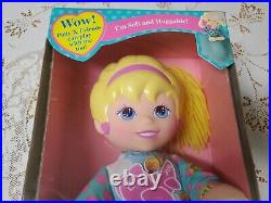 Vintage Polly Pocket Large Soft & Huggable Doll by Arco Toys for Mattel NIB 1995