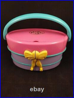 Vintage Polly Pocket Light Up Fashion Show Hat Box 1995 85% complete