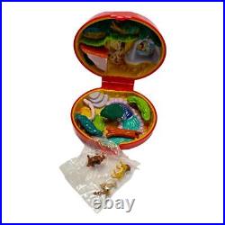 Vintage Polly Pocket Lion King Compact w Figures Mattel Bluebird Collectors