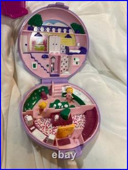 Vintage Polly Pocket Lot 4 Complete Sets with Original Figures Light-Up Blu