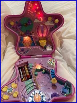 Vintage Polly Pocket Lot 4 Complete Sets with Original Figures Light-Up Blu