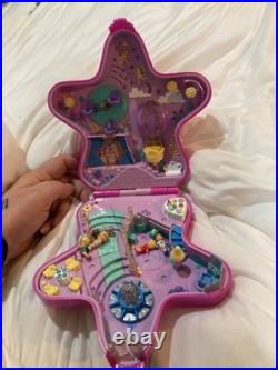 Vintage Polly Pocket Lot 4 Complete Sets with Original Figures Light-Up Blu