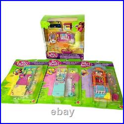 Vintage Polly Pocket Lot 4 Trendytronics Video Cellphone CD and TV Playsets 2000
