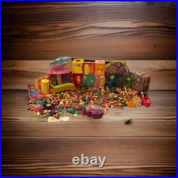 Vintage Polly Pocket Lot Dolls, Accessories, Houses