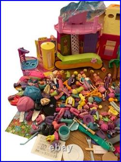 Vintage Polly Pocket Lot Dolls, Accessories, Houses