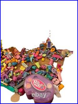 Vintage Polly Pocket Lot Dolls, Accessories, Houses