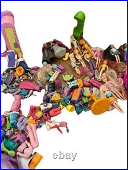 Vintage Polly Pocket Lot Dolls, Accessories, Houses