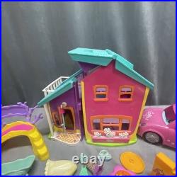 Vintage Polly Pocket Lot House Limo Car Tree Cloths Hangers Bunny Hair Purses ++