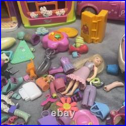 Vintage Polly Pocket Lot House Limo Car Tree Cloths Hangers Bunny Hair Purses ++