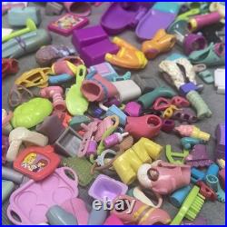 Vintage Polly Pocket Lot House Limo Car Tree Cloths Hangers Bunny Hair Purses ++