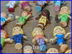 Vintage Polly Pocket Lot of 17 Mini Dolls Bluebird Compact Replacement Figures