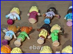 Vintage Polly Pocket Lot of 17 Mini Dolls Bluebird Compact Replacement Figures
