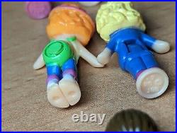 Vintage Polly Pocket Lot of 17 Mini Dolls Bluebird Compact Replacement Figures