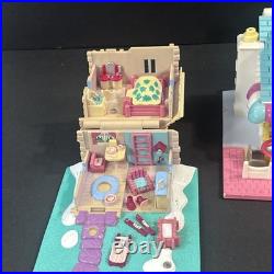 Vintage Polly Pocket Miniature Houses And Compacts Lot Of 11 Plus 7 Figures