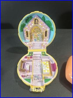 Vintage Polly Pocket Miniature Houses And Compacts Lot Of 11 Plus 7 Figures